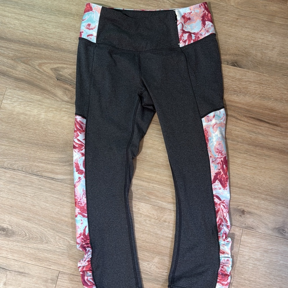 Calia floral & gray leggings